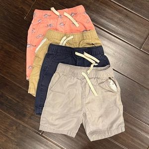 Children’s place Boys 3t set of 4 drawstring shorts